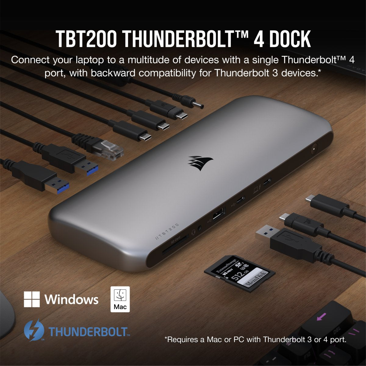 Nb Acc Corsair Docking Tbt200 Thunderbold 4