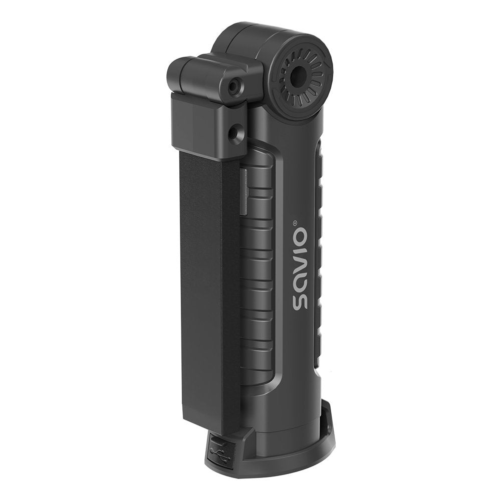 Lámpara De Taller Savio Fl-03 Cob Led 3w  Recargable, Usb-C, 150 Lm, Cabezal Giratorio, Imán