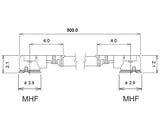 Delock 89611 Antena Cable I-Pex Inc., Mhf® I Macho A I-Pex Inc., Mhf® I Macho 1,13 50 Cm