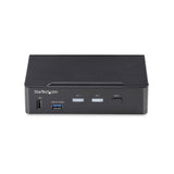 Startech.Com 2-Port Displayport Kvm Switch 4k 60hz Dp 1.2 Hdcp 1.4 Edid Management 2-Port Usb 3.0 Hub Dp Kvm Umschalter