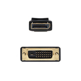 Nanocable Cable Conversor Displayport Macho A Dvi Macho 2m - Negro
