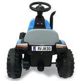 Jamara Ride-On Traktor New Holland Con Anhänger 6v Azul