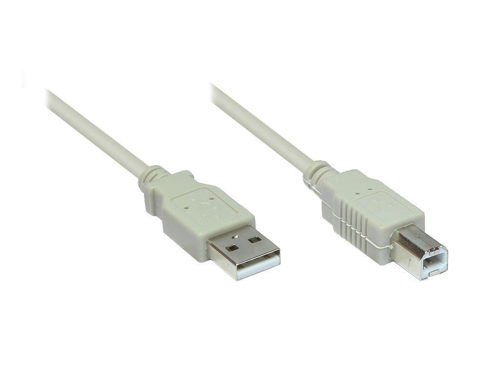 Goodconnections Usb 2.0 A > B (St-St) 1,8m Adaptercable Grau