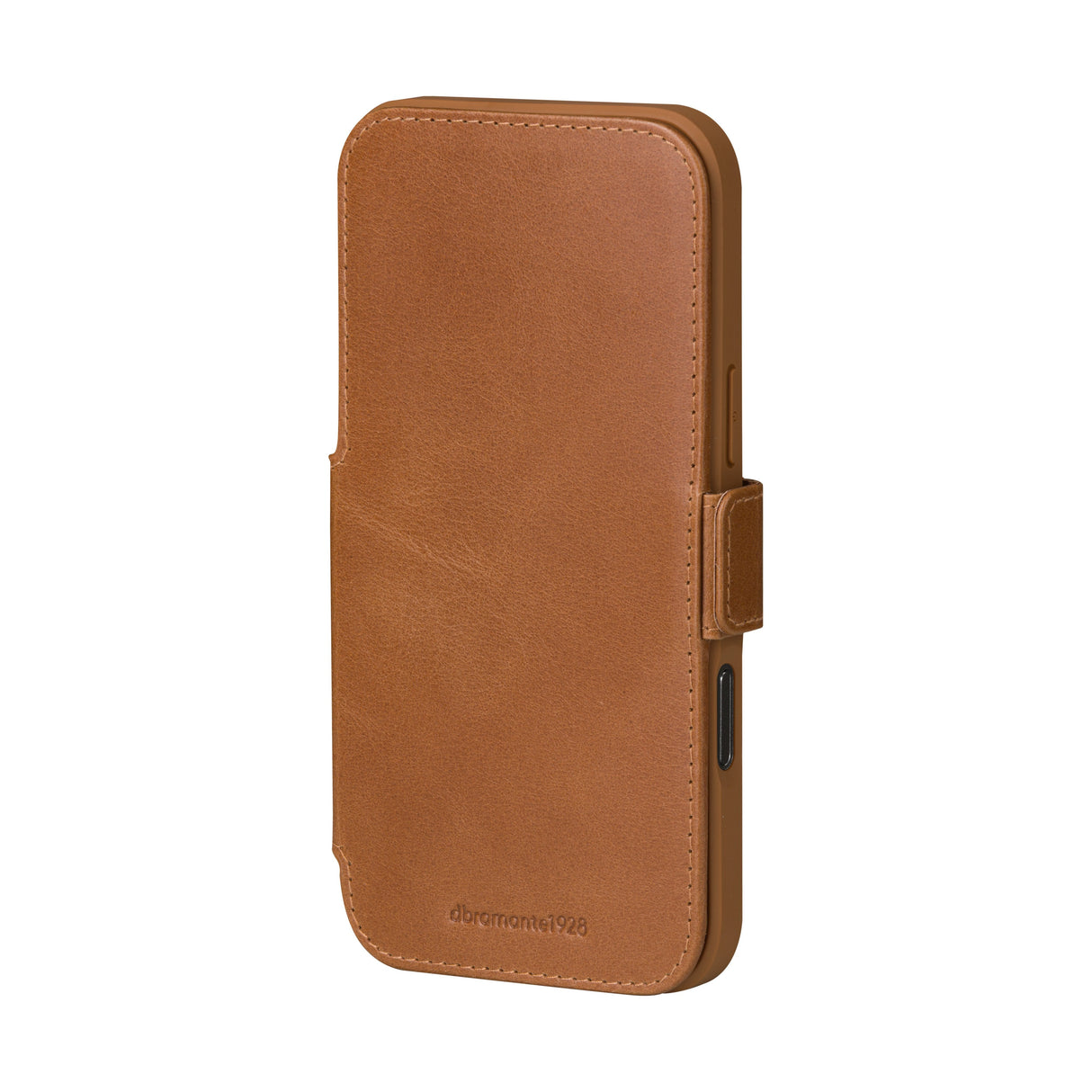 Dbramante1928 Copenhagen Funda Con Tapa Para Teléfono Móvil Cuero De Grano Entero Marrón Para Apple Iphone 17 Pro Max