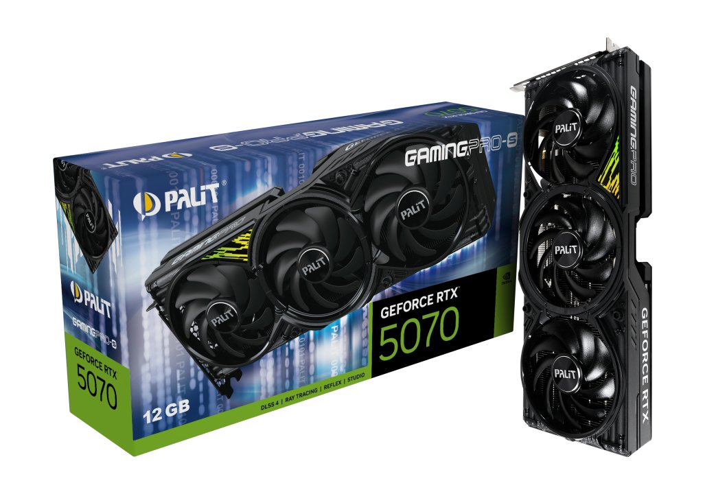 Palit Rtx5070ti Gamingpro-S 16gb Gddr7 Ne7507t018t2-Gb2031u Retail