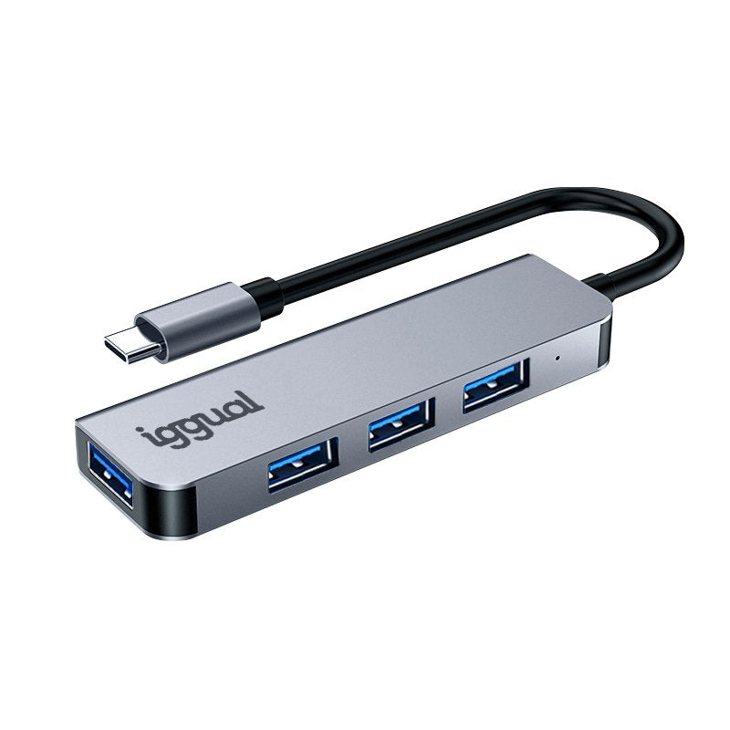 EAN 8435364319239 - iggual IGG319239 hub de interfaz USB 3.2 Gen 1 (3.1 Gen 1) Type-C 5000 Mbit/s Plata imagen 19