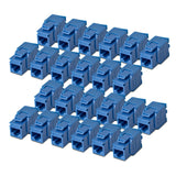Startech.Com Cat6 Keystone Jack Módulo, Pack De 24 Rj45 Ethernet Keystone Conector Hembra, Utp Cat6 Wandbuchse, 180 Grad, Sin Herramientas, Azul, Plano, Azul, Rj-45, Conector Hembra, Conector Hembra, 10gbase-T