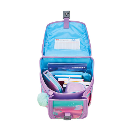 EAN 4008110396316 - Herlitz FiloActive XL Plus Ocean Lights juego de mochila escolar Chica Poliéster Azul, Rosa imagen 8