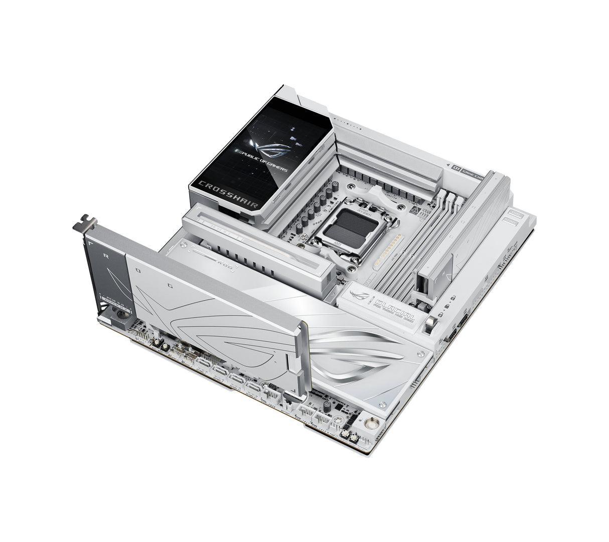 Placa Base Asus Rog Crosshair X870e Glacial Amd X870e Zócalo Am5 Atx Extendida