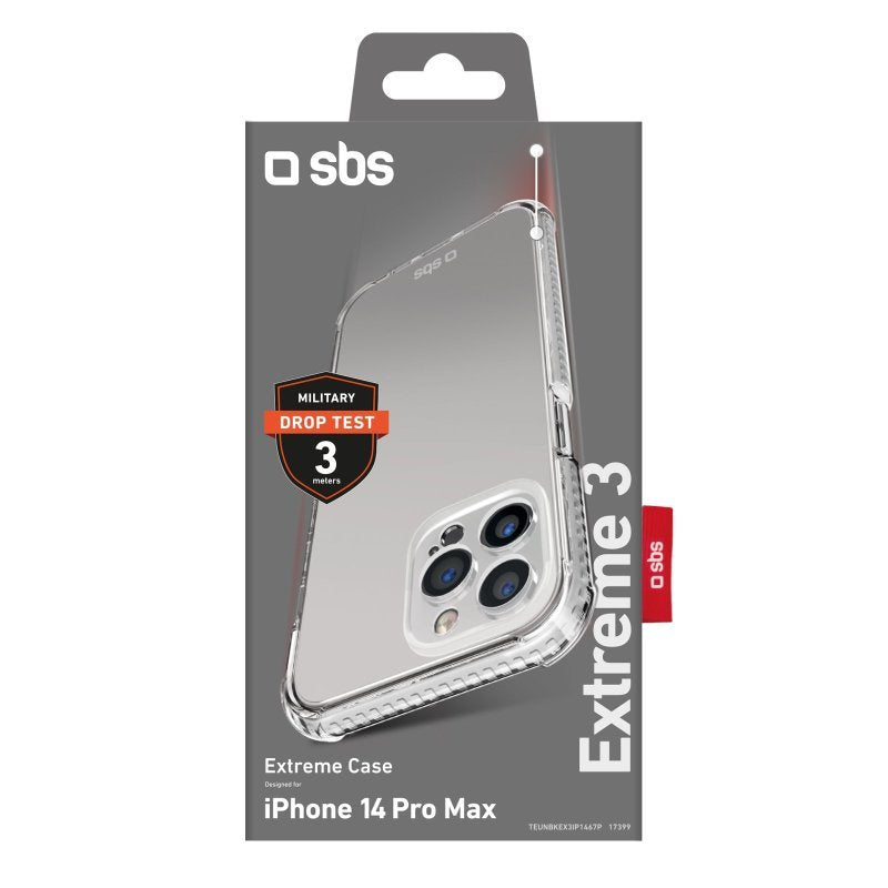 Sbs Extreme X3 Funda Para Teléfono Móvil 17 Cm (6.7") Transparente