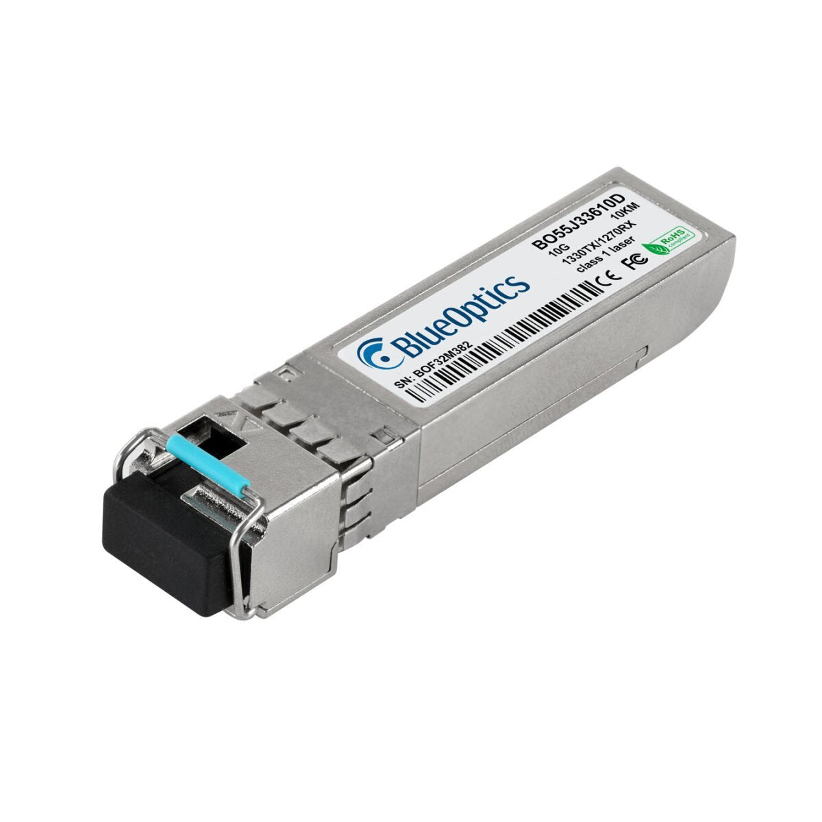 Blueoptics Juniper Sfpp-10ge-Bx10d-It Blueoptics Bo55j33610d Sfp+ Bidi Transceiver, Lc-Simplex, 10gbase-Bx-D, Singlemode Fiber, Tx1330nm/Rx1270nm, 10km