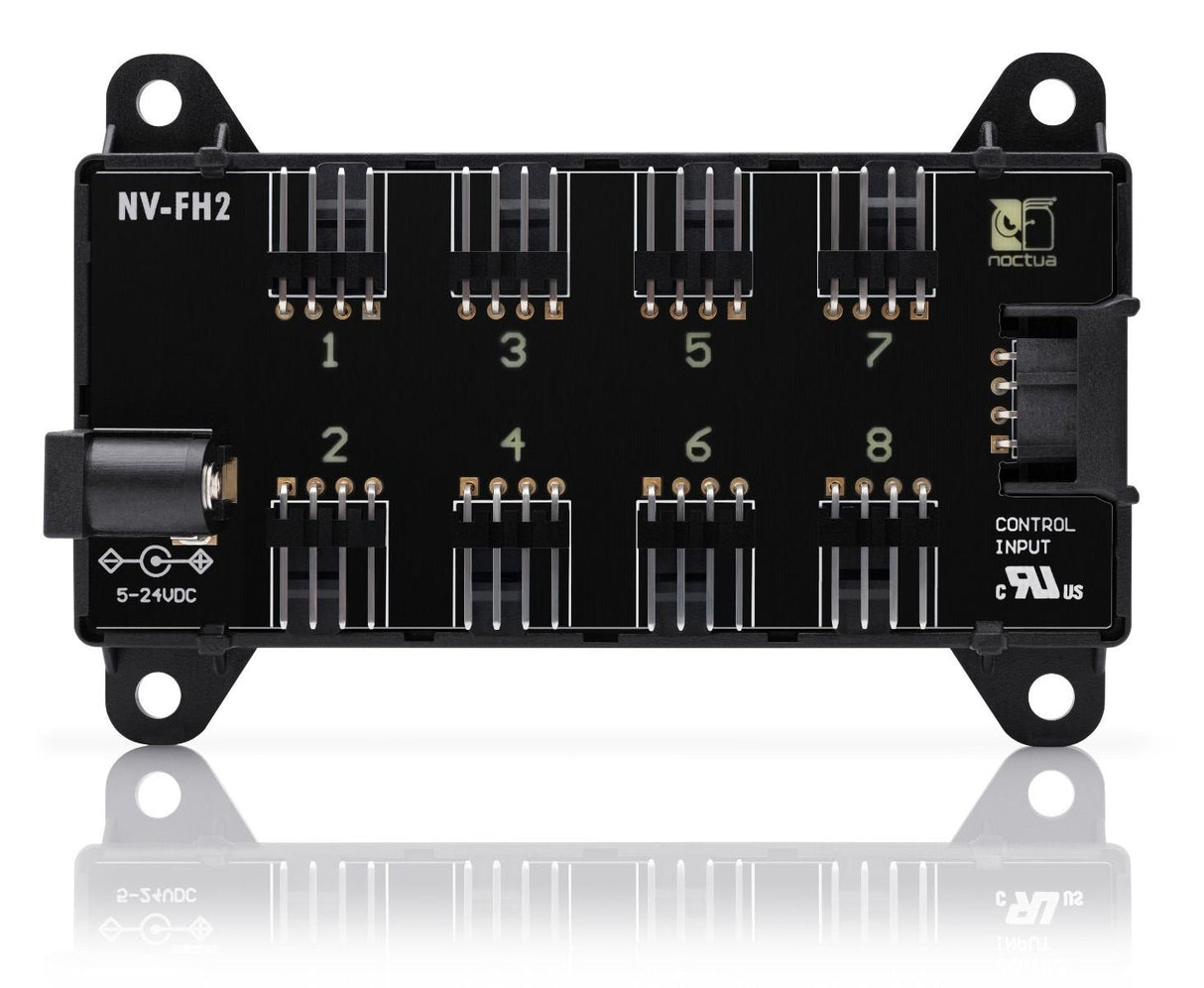 Hub De Ventilador De 8 Puertos Noctua Nv-Fh2, Controlador De Ventilador Negro Nv-Fh2