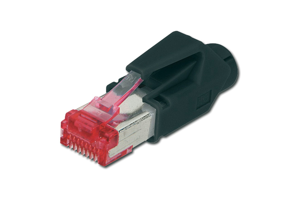 EAN 4016032132943 - Digitus A-MO6 8/8 HRS conector RJ-45 Negro, Metálico, Rojo imagen 1
