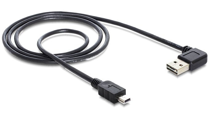 Delock Cable Easy Usb 2.0-A 90g Gewinkelt > Mini Usb 5 Pin Stecker Stecker 2 M