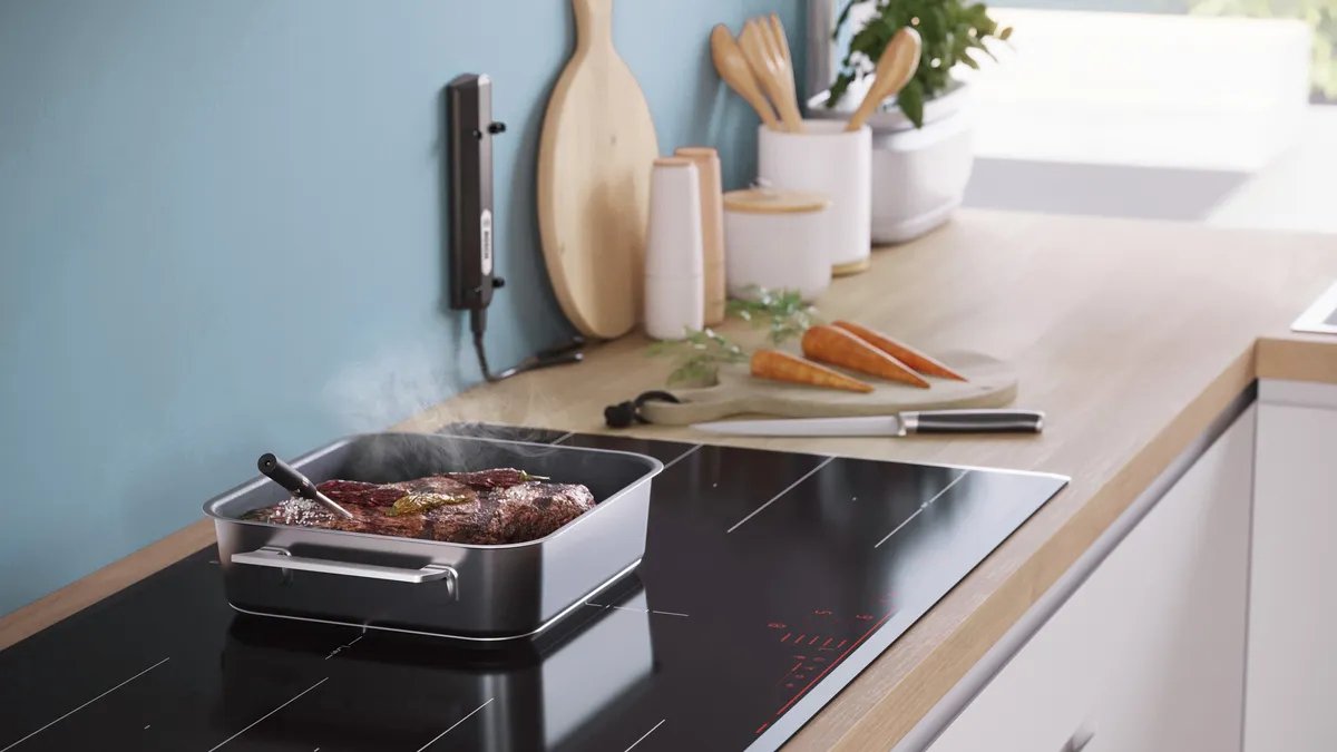 Sensor De Temperatura De Núcleo De Núcleo De Casa De Bosch, Inalámbrico, Parte De Repuesto Negro, Para Termómetro De Fritura De Perfectroast Inalámbrica Hez32wa00