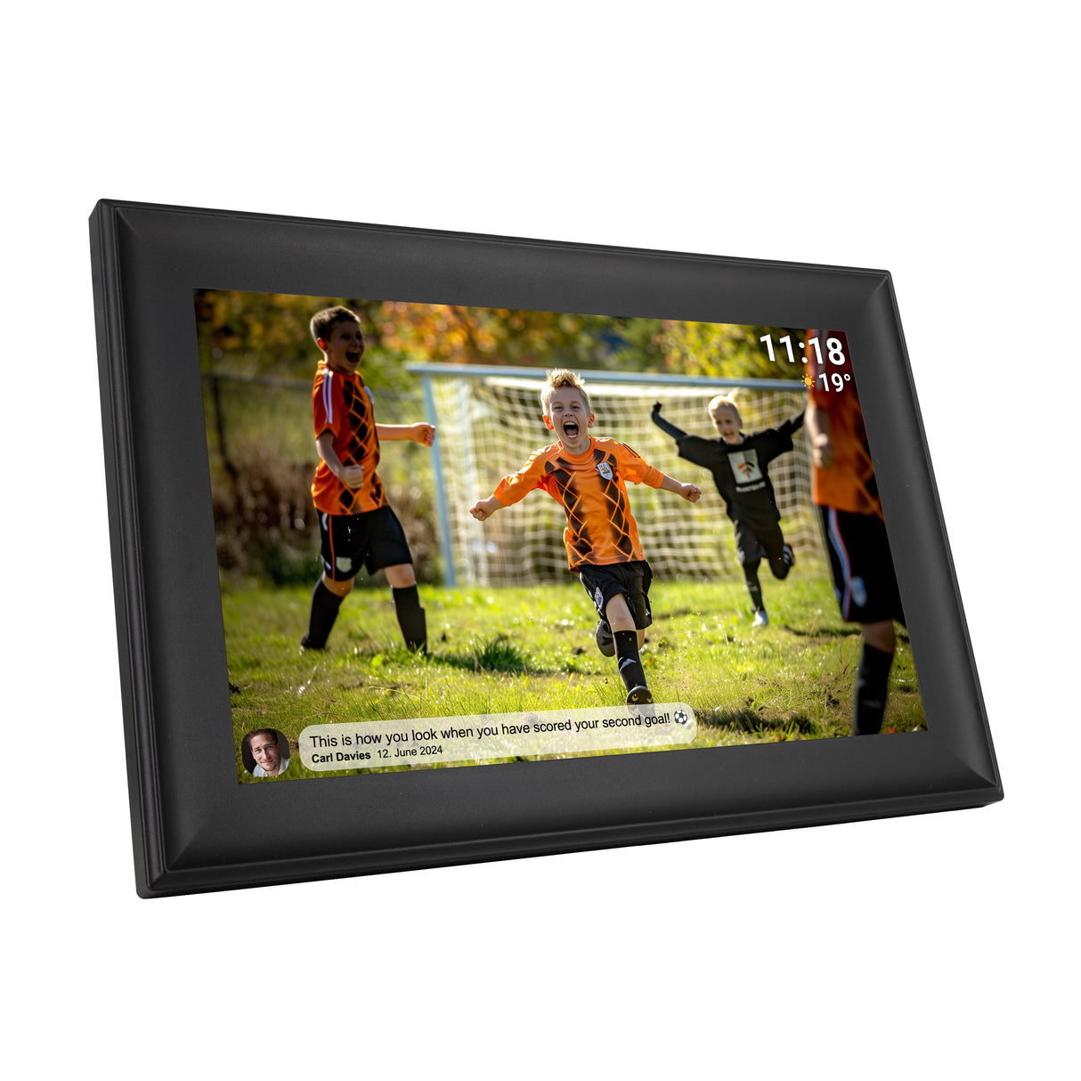 Denver Pff-1080b Marco Fotográfico Digital Negro 25,6 Cm (10.1") Pantalla Táctil Wifi