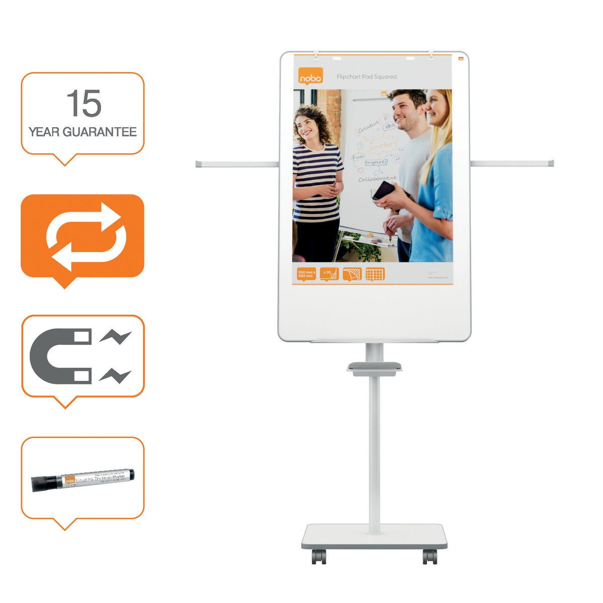 Nobo Move & Meet - Staffelei - 680 X 1040 Mm