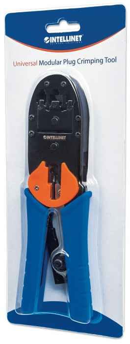 EAN 0766623211048 - Intellinet 211048 crimpadora Herramienta para prensar Negro, Azul, Naranja imagen 4