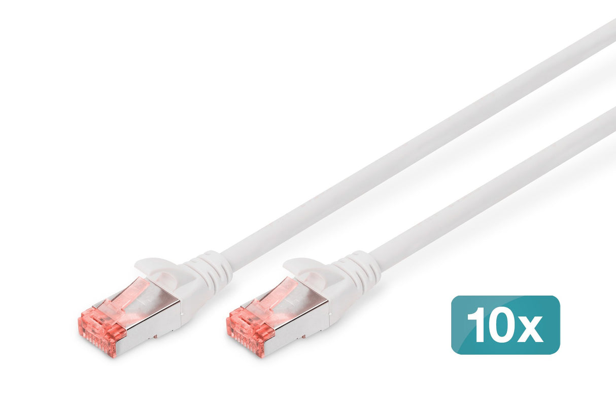 EAN 4016032442073 - Digitus DK-1644-030-WH-10 cable de red Blanco 3 m Cat6 S/FTP (S-STP) imagen 1