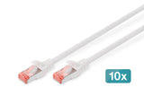 EAN 4016032442073 - Digitus DK-1644-030-WH-10 cable de red Blanco 3 m Cat6 S/FTP (S-STP) imagen 1