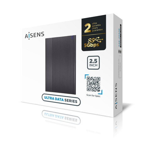 EAN 8436574704464 - AISENS ASE-2532B caja para disco duro externo Caja externa para unidad de estado sólido (SSD) Negro 2.5" imagen 5