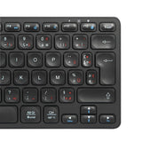 Targus Teclado Multidispositivo Compact Antimicrobiano Inalámbrico Bluetooth 5.1 Francés Negro