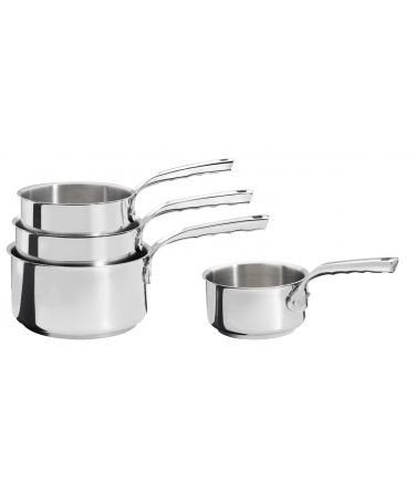 De Buyer Stainless Steel Induction Pots Set Milady 4pc 14-16-18-20cm 14161820cm (3410 04) Debuyer04) Debuyer 04)