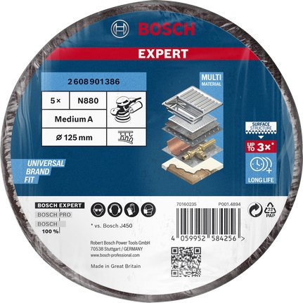 EAN 4059952584256 - Bosch N880 Metal, Pintura, Acero inoxidable, Acero Disco de lijado imagen 2