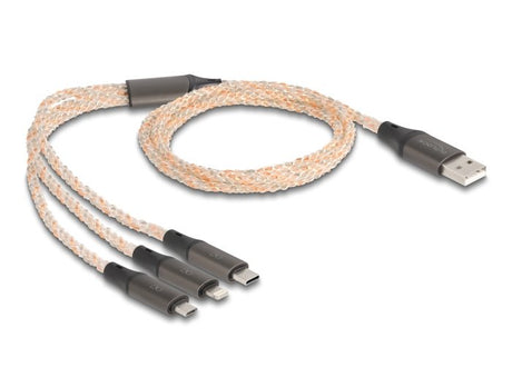 EAN 4043619881581 - DeLOCK 88158 cable USB USB 2.0 1,2 m USB A USB C/Micro-USB B/Lightning Transparente imagen 2