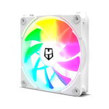 Ventilador Caja Nox Hummer Easylink Argb Fans Kit Blancos 1500rpm Pwm Argb