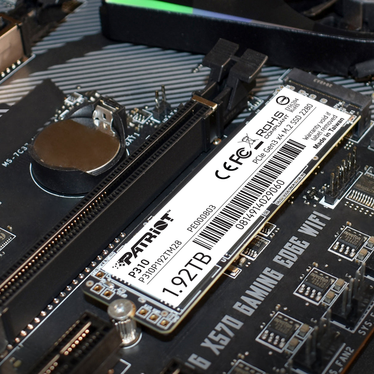 Patriot P310 M.2 1920 Gb Pci Express 3.0 Nvme, Unidad De Estado Sólido 1920 Gb, M.2, 2100 Mb/S