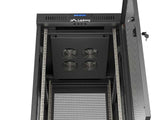 Lanberg Rack Cabinet 19" Free-Standing 24u 600x800 Flat Pack With Mesh Door Lcd Negro V2