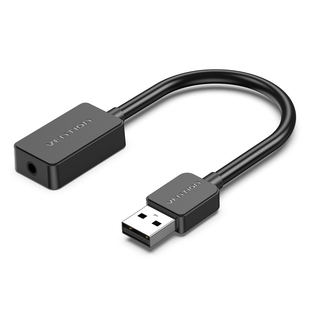 Tarjeta De Sonido Vention Cdzb0 Usb Macho 1x Jack 3.5 Hembra