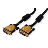 EAN 7611990194575 - ROLINE 11.04.5513 cable DVI 3 m DVI-D Negro, Oro imagen 2