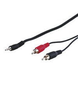 Goobay Avk 118-1500 15.0m Cable De Audio 15 M 3,5mm 2 X Rca Negro