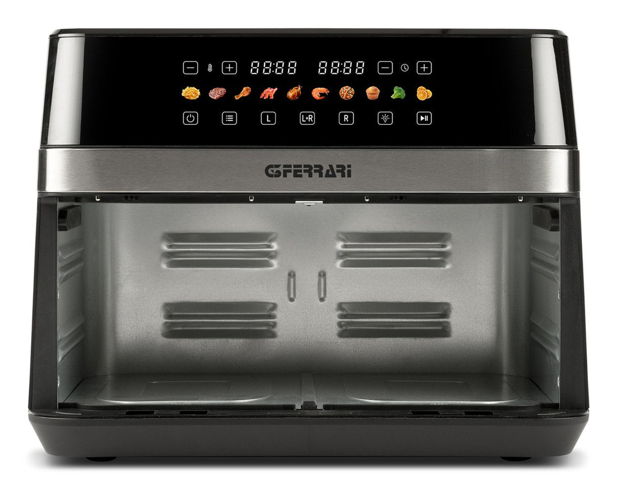 Freidora  G3 Ferrari G10223 Doble 12 L Independiente 2200 W Freidora De Aire Caliente Negro, Acero Inoxidable