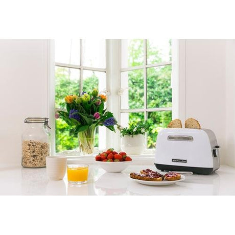EAN 5413184400422 - KitchenAid 5KMT2115EWH 5 2 rebanada(s) 1100 W Acero inoxidable, Blanco imagen 4