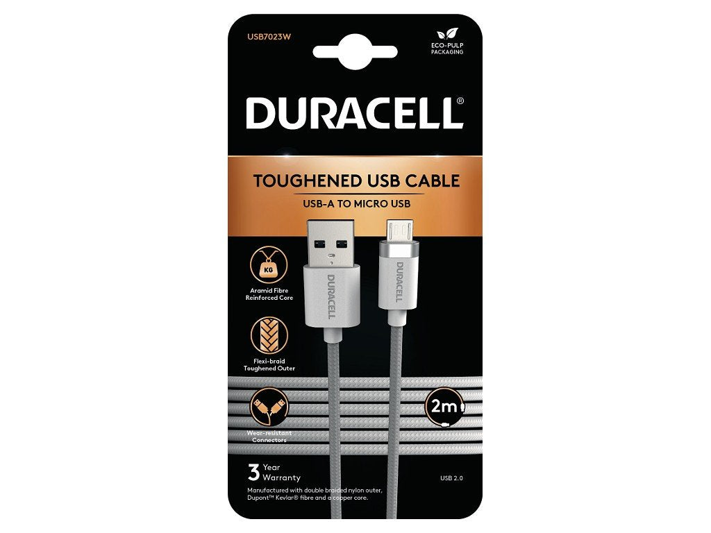 Duracell Duracell 2m Usb-A To Micro Usb Braided Para For Android Micro Usb Phones/Tablets Usb7023w