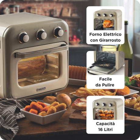 EAN 8003705122437 - Ariete 4632/03 Sencillo 16 L Independiente 1400 W Freidora de aire caliente Beige imagen 4