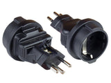 EAN 4014619460762 - Alcasa PA-6002S adaptador de enchufe eléctrico Tipo J (CH) Tipo F Negro imagen 1