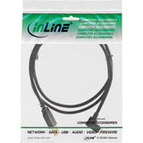 Inline Micro Usb 2.0 Cable Usb Tipo A Macho A Micro-B Macho En Ángulo Negro 1,5 M