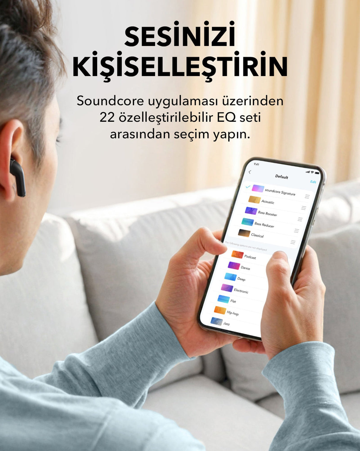 EAN 0194644037635 - Soundcore A3994G11 K20i Kulaklık Siyah Auriculares True Wireless Stereo (TWS) Dentro de oído Música USB T imagen 11