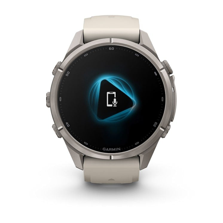 Garmin Fenix 9 Pro Titanio Con Correa De Silicona En Blanco Smartwatch 43mm