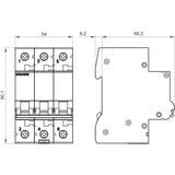 Siemens Automat B 25a 5sl63256 400v 6ka 3p