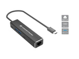 Conceptronic Adaptador Usb-C ->Rj45 Gigabit,2xusb-C 2xusb-A Sw