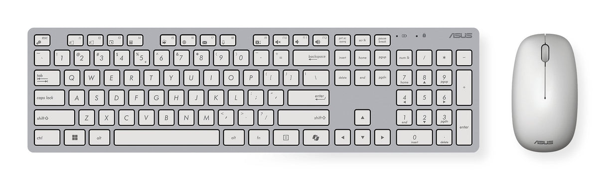 EAN 0197105538504 - ASUS W5000 Wireless Keyboard and Mouse Set teclado Ratón incluido Universal RF inalámbrico Blanco imagen 1