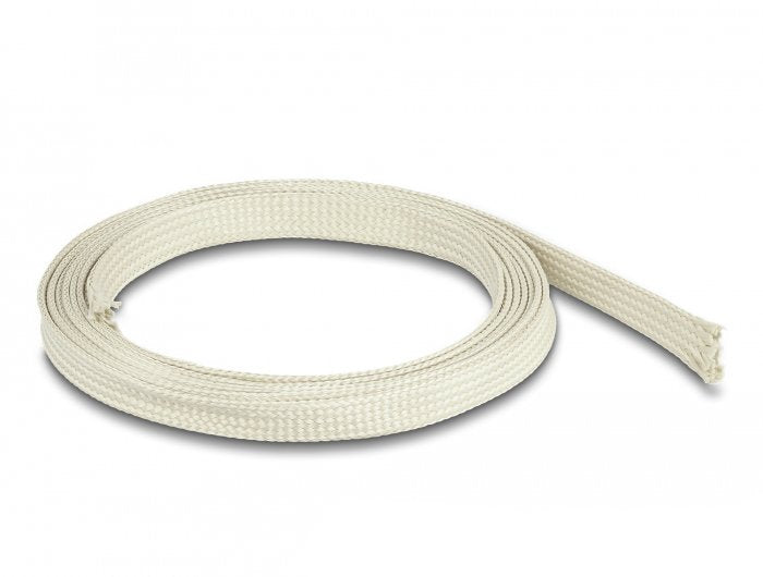 Delock Manguito Trenzado Fabricado Con Fibras Nomex De 2 Mx 15 Mm Blanco