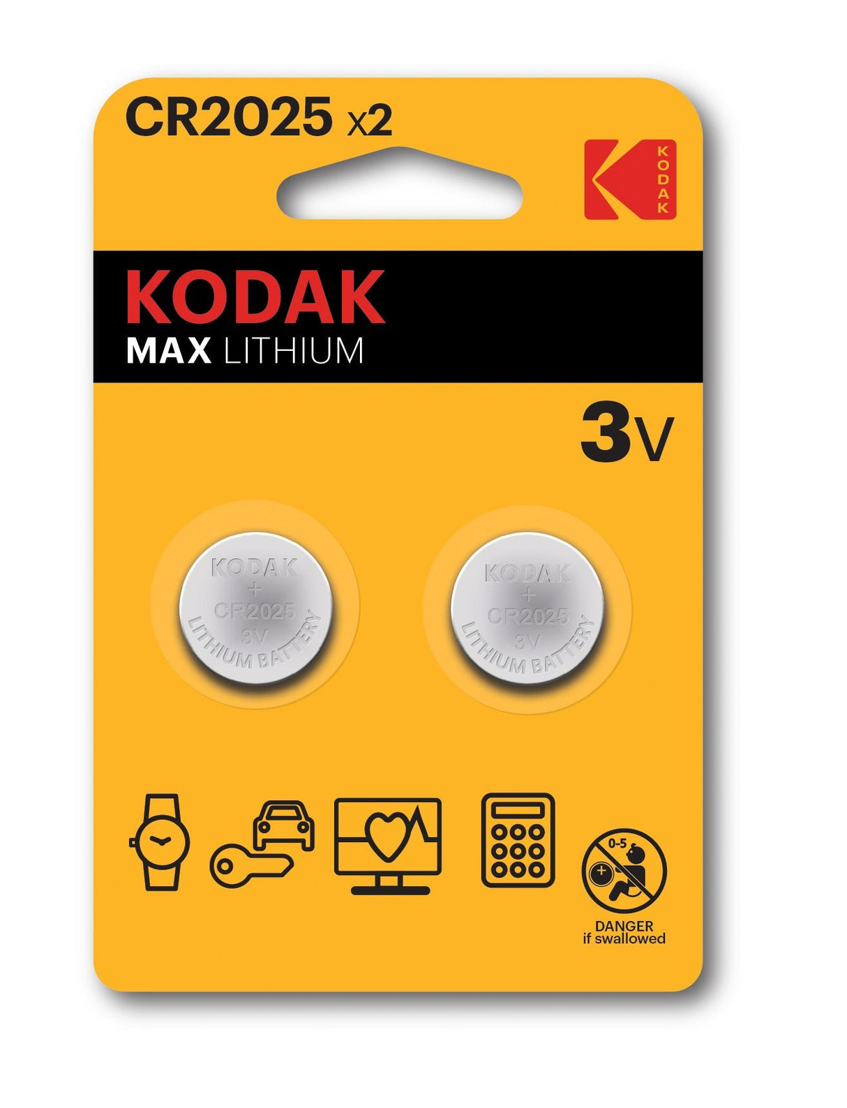 Blister Kodak Pila Boton / Litio Ultra Cr 2025/ Pack 2 Uds