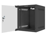 Armario Rack 10 Montaje En Pared 6u / 280x310 Para Autoarmas (Paquete Plano) Con Puerta De Cristal Black Lanberg