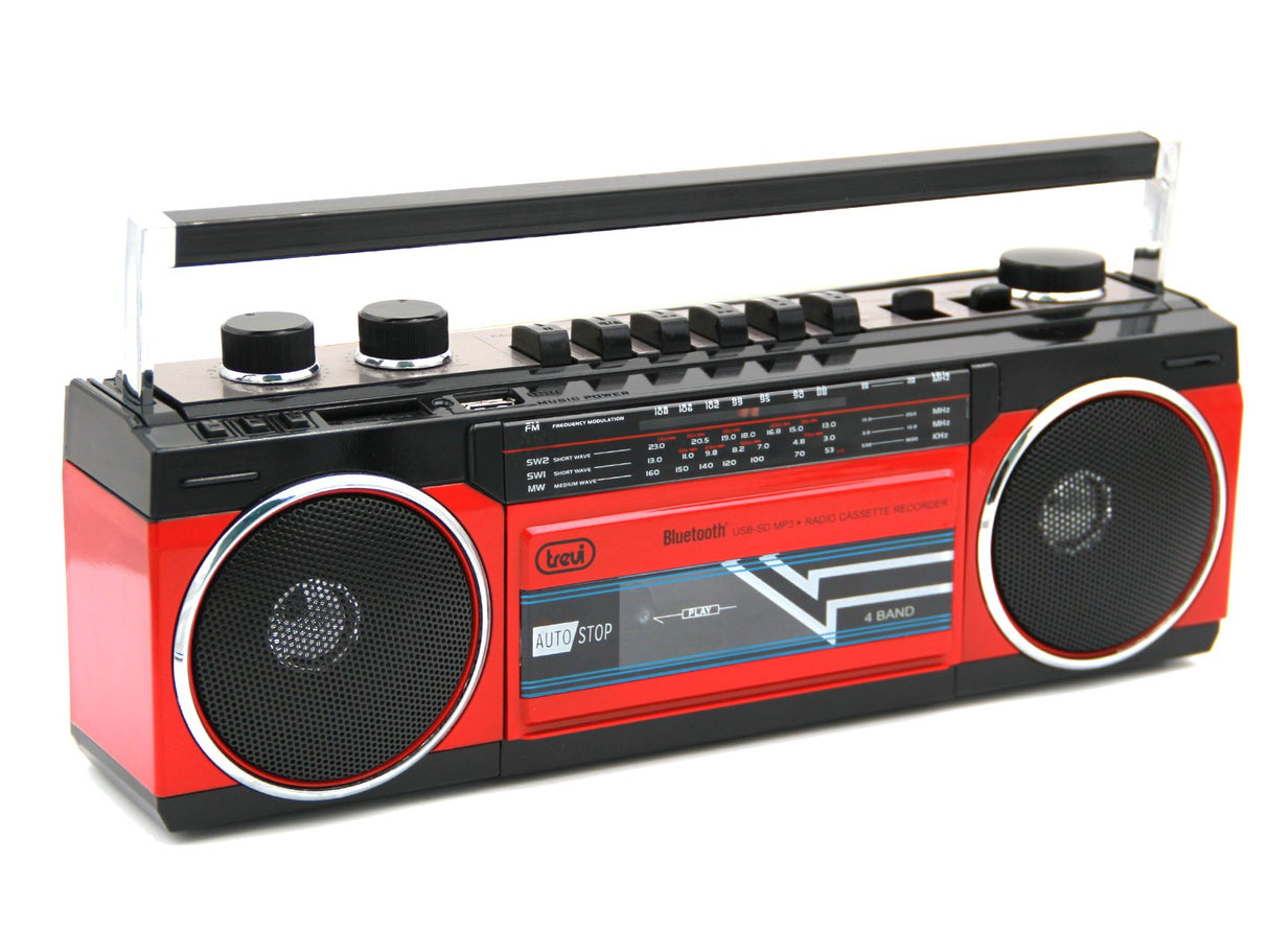 Radio Portátil Rr 501 Bt  Bt+Usb Roja